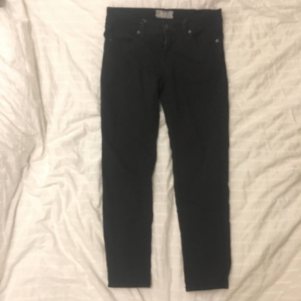 Free People Classic Skinny Black Jeans 27